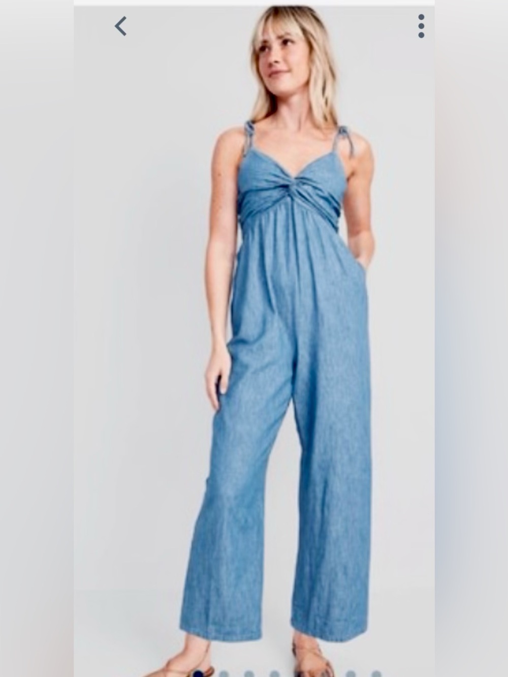 Old Navy Blue Smocked Tube Top